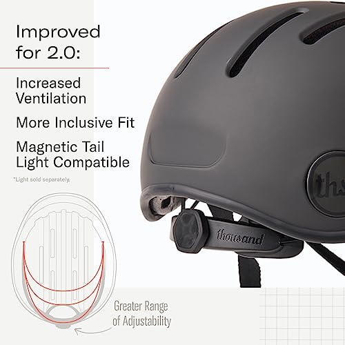 Thousand Heritage 2.0 Adult Bike Helmet - Stealth Black, Large