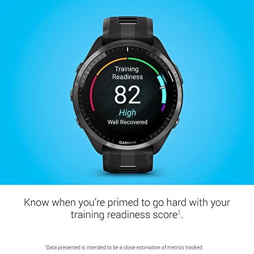 Garmin Forerunner 965 Running Smartwatch - 47mm Black/Powder Gray
