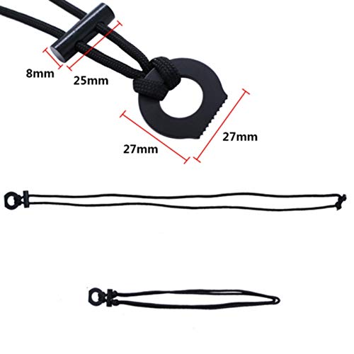 Survival Necklace with Ferro Rod, Striker & Tinder Cord
