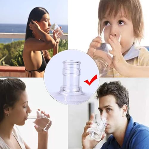 30 Pack Non-Spill Water Jug Caps for 3 & 5 Gallon Bottles