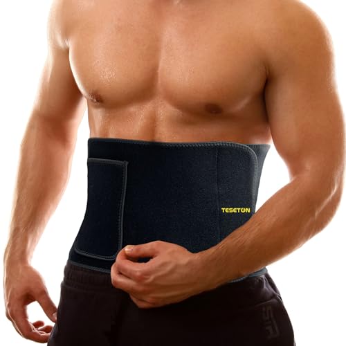 Waist Trainer Trimmer for Men & Women - Medium Black