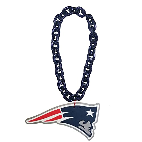 NFL New England Patriots Fan Chain Necklace - Team Logo, Navy