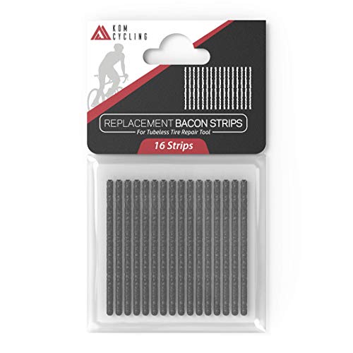 Tubeless Tire Repair Strips - 16 Replacement Plugs for All Styles