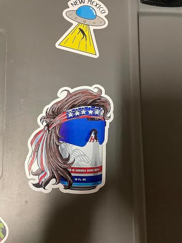 Patriotic Mullet Beer Vinyl Sticker - 5-Inch Waterproof Decal - Beer