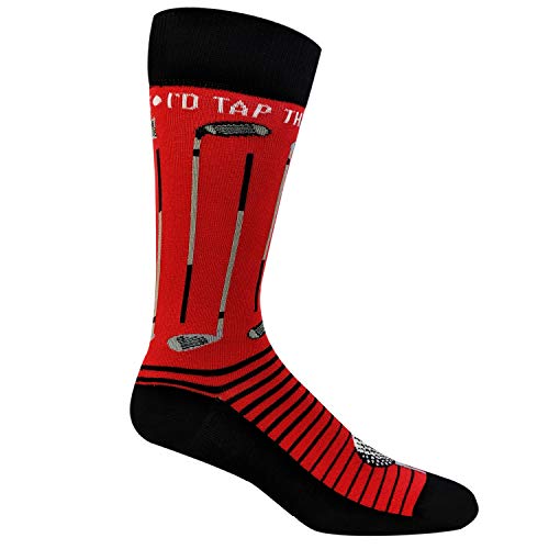 Funny Golf Crew Socks for Men - Id Tap That