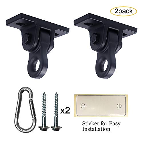 Heavy Duty Swing Hangers with Screws - 5000 lb Capacity, 2 Pack