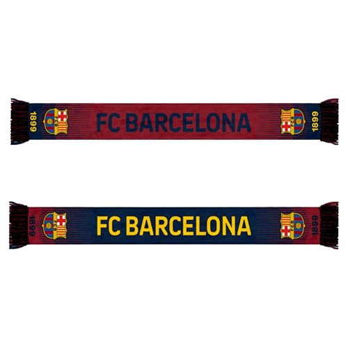 FC Barcelona Soccer Scarf - Officially Licensed - Blue - One Size