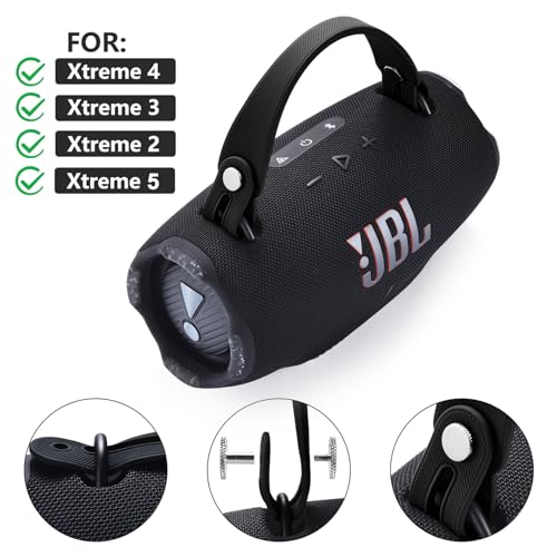 Silicone Hand Strap for JBL Xtreme 5/4/3/2 Bluetooth Speaker - Black