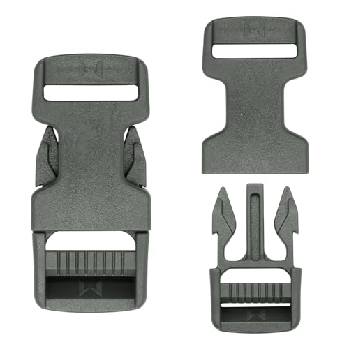 2-Pack 0.79-inch Quick Release Side Buckles for Tactical Backpack Straps