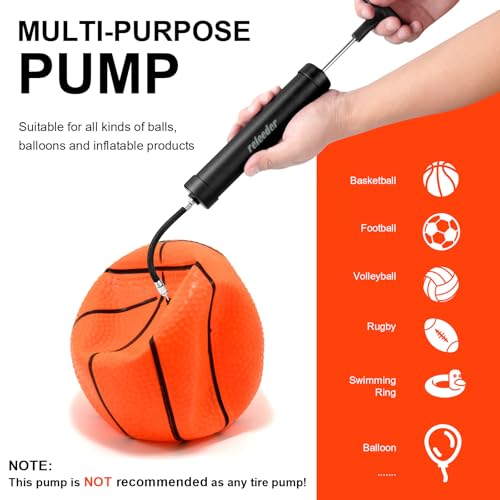 Portable 10-Inch Ball Pump Kit with Needles & Nozzle