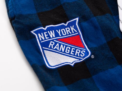 New York Rangers Plaid Pajama Pants - Men's Large, Soft Fabric