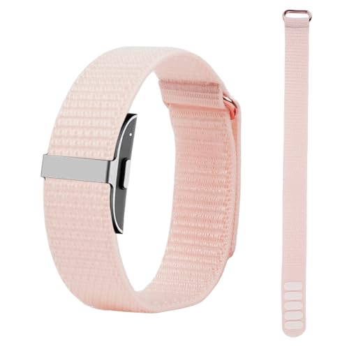 Breathable Nylon Loop Wrist Strap for Health Band - Pink