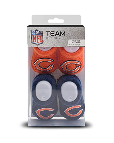 NFL Infant Bootie Socks - Chicago Bears, 0-12 Months, 2 Pack