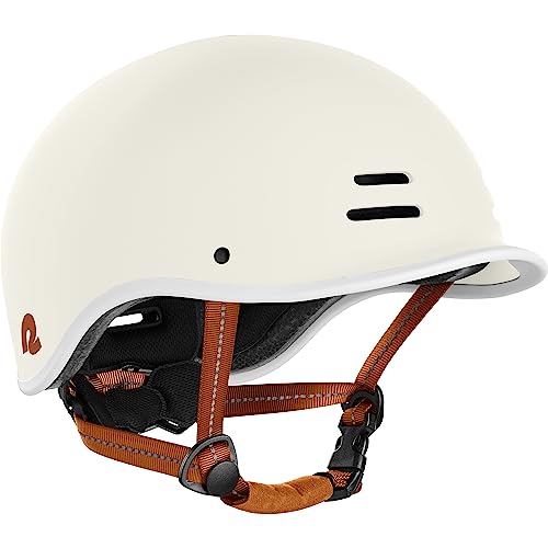Adult Bike Helmet - Adjustable Dial, Matte Eggshell, Medium 57-59cm