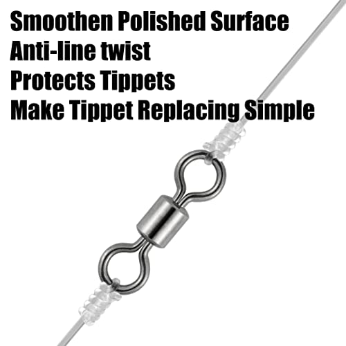 Fishing Micro Swivels - 50 Pack 7mm (20LB) High Strength Connectors