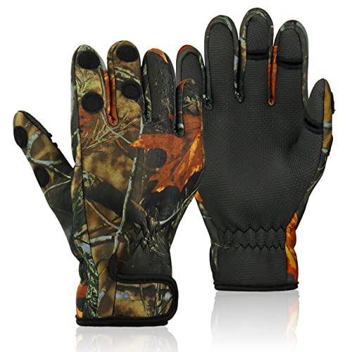 Fingerless Neoprene Fishing Gloves for Men - Waterproof & Lightweight