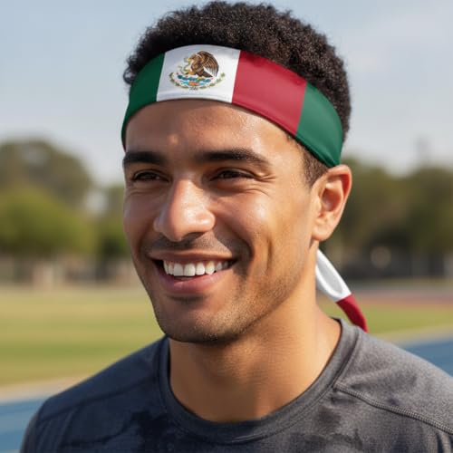 Soccer Fan Headband - Mexico National Flag Tie Head Tie