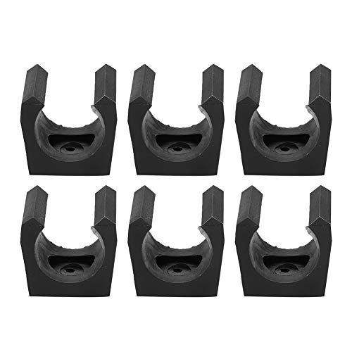 Keenso 6-Pack Wall Mount Pool Cue Holder Billiards Cue Rack Organizer
