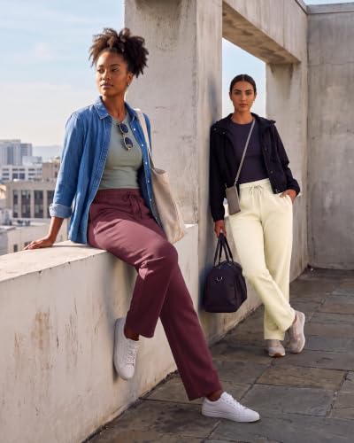 Real Essentials 3 Pack Women’s Fleece Lounge Sweatpants with Pockets