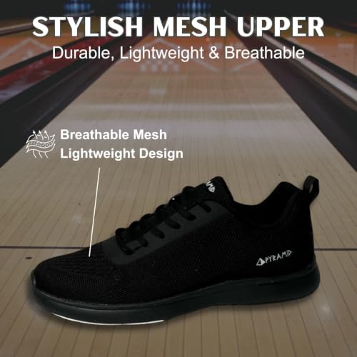 Men's Path Lite Seamless Mesh Bowling Shoes - Size 10.5 Black