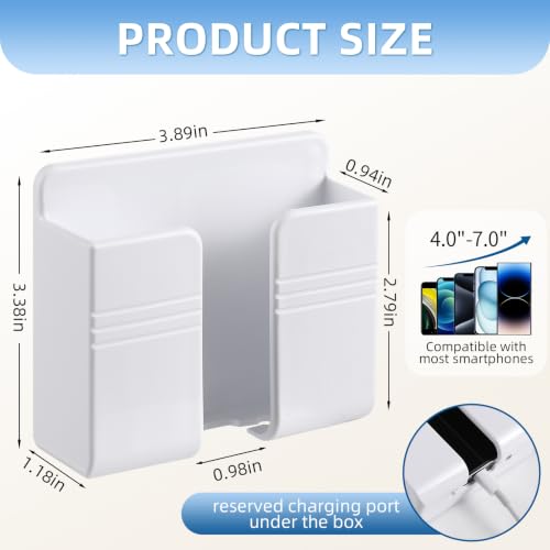 Phone Wall Holder - 2-Pack White RV & Boat Accessories