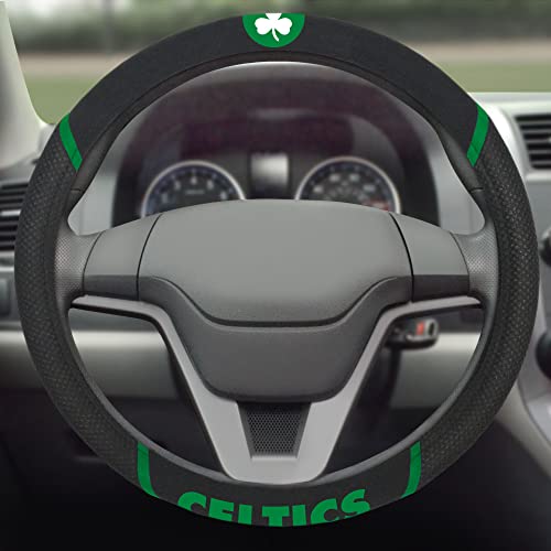 Boston Celtics Embroidered Steering Wheel Cover - 15 Inch