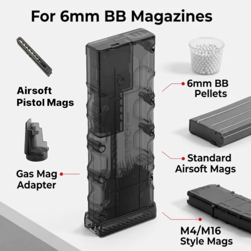 Electric Airsoft Speed Loader - 400-Round BB Loader for 6mm BBs
