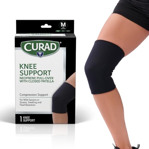 Medium Neoprene Pull-Over Knee Support with Closed Patella