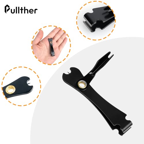 Fishing Knot Tying Tool and Line Cutter with Retractor - 4PC Set