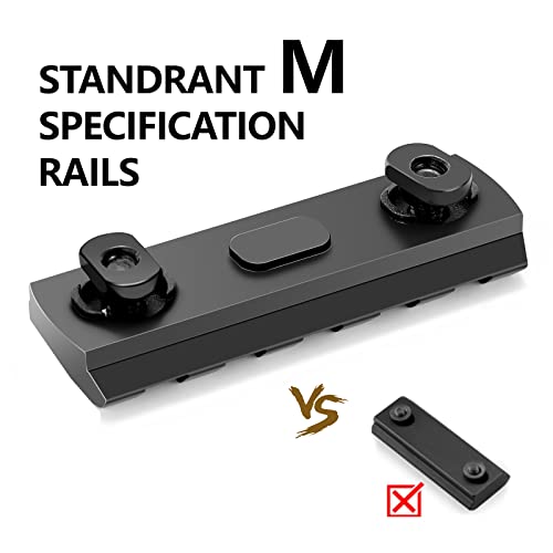 Aluminum Single-Sided Standard Rail Accessory Set - Squared Corner