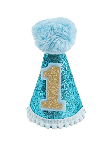 Blue Dog Birthday Party Hat for Small & Medium Pets - 1pc