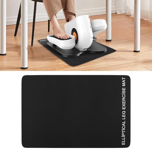 Under Desk Elliptical Mat Non-Slip Rubber Exercise Floor Pad for Home Gym