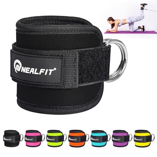 Ankle Strap for Cable Machine - Gym Ankle Cuff for Leg Workouts