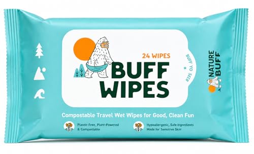 Camping Wet Wipes - Biodegradable Full Body Cleansing Wipes, 1 Count