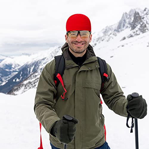 Tactical Polartec Fleece Beanie Hat - One Size / Red