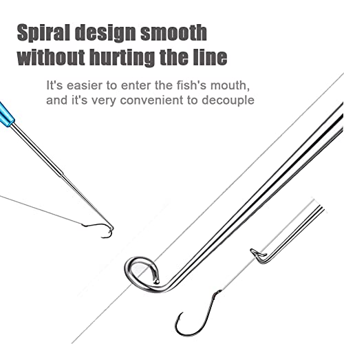 3-Piece Stainless Steel Fish Hook Remover Tool Set with Magnetic Tip