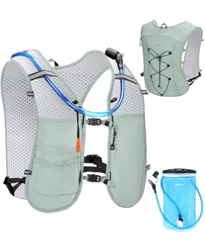 ECOHUB Green Hydration Vest with 2L Water Bladder Lightweight Backpack