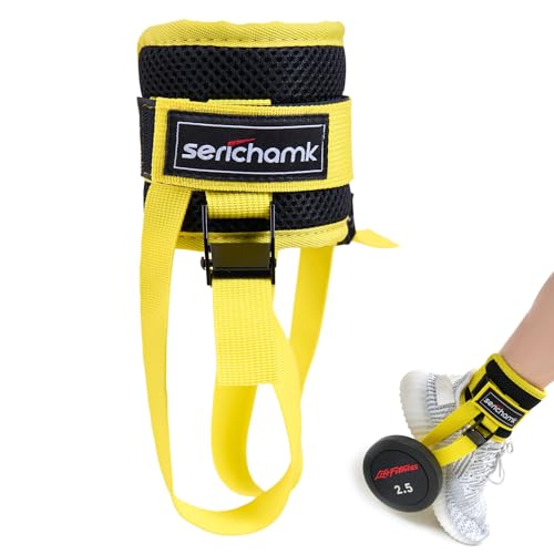 Adjustable Dumbbell Foot Attachment for Leg Exercises - Yellow 1pc