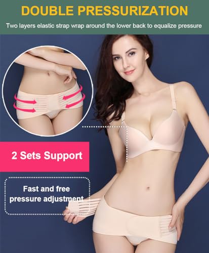 Back Brace for Lower Back Pain Relief - Thin Support Belt Medium
