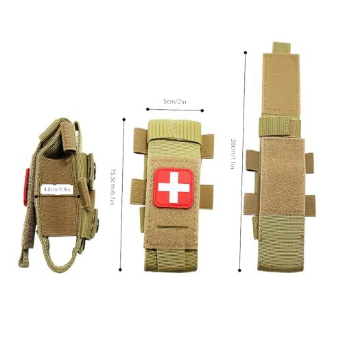 Molle Tactical Medical Tourniquet Holder Pouch - Khaki
