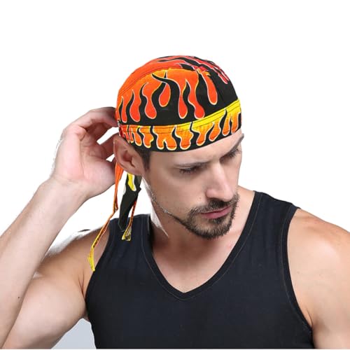 3 Pcs Breathable Cotton Doo Rags for Men & Women - One Size