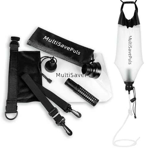 MultiSavePuls Gravity Water Filter Straw 3L - Camping & Emergency Water Purifier (Variation 1)