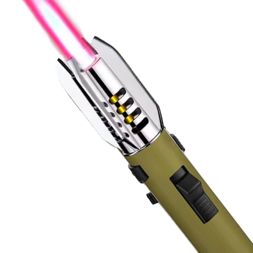 Windproof Camping Torch Lighter - Adjustable Flame, Refillable