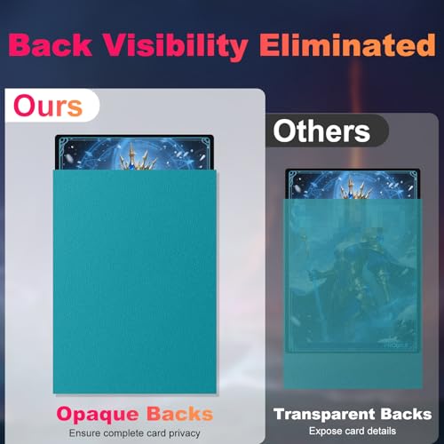 200 Pack Dual Matte Trading Card Sleeves - Glacier Blue