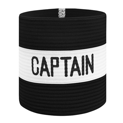 Classic Captain's Armband for Soccer Training - Adult Black