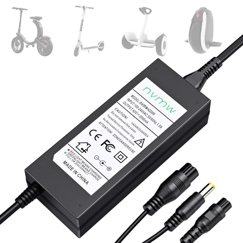 3-in-1 Universal Replacement Charger for 42V 2A E-scooters & Hoverboards