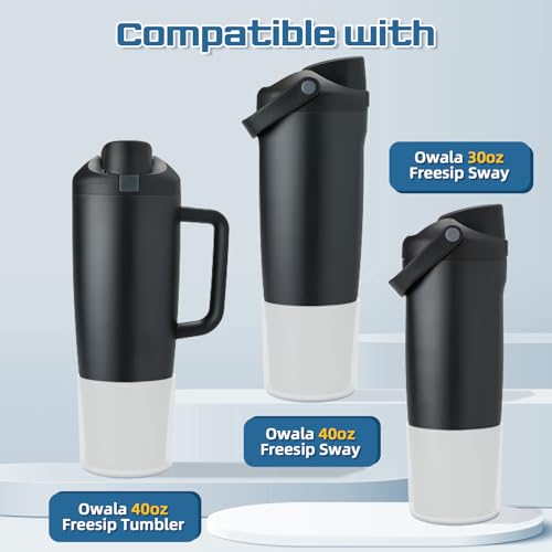 2Pcs Higher Boot for Owala FreeSip Sway 30oz & 40oz - Transparent