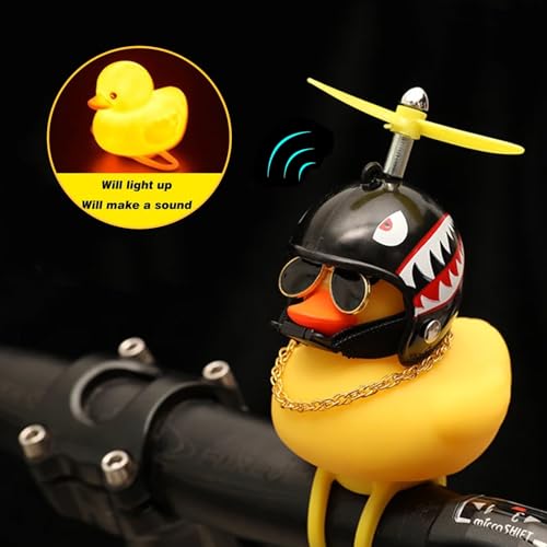 Rubber Duck Car Ornaments - 2 Pack with Bee & Shark Variants