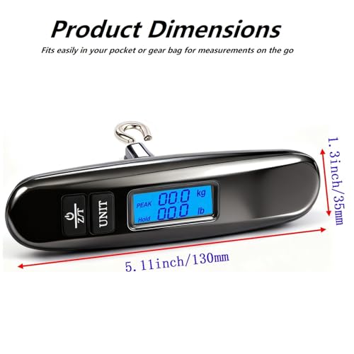AHOSOUTLY Black 110LB/50KG Digital Bow Scale Recurve & Compound Archery Tuning Scale