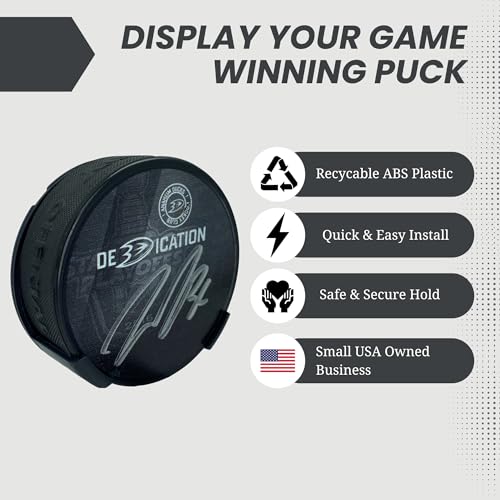 Hockey Puck Display Case Wall Mount - Easy Install Holder